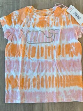 NWT Vineyard Vines Wavy Tie dye T shirt top short sleeve girls size XS kids